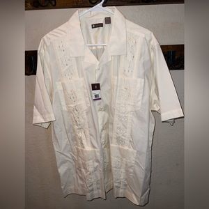 Men’s Guayabera Size XXL - Ivory